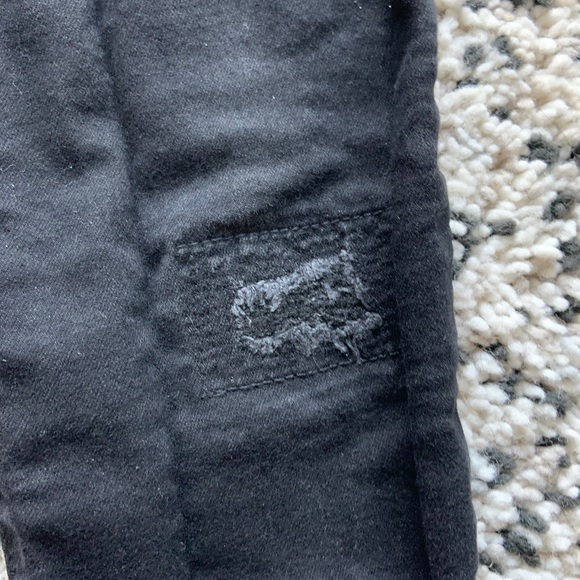 Girls black jeans with heart detail - Picture 7 of 10